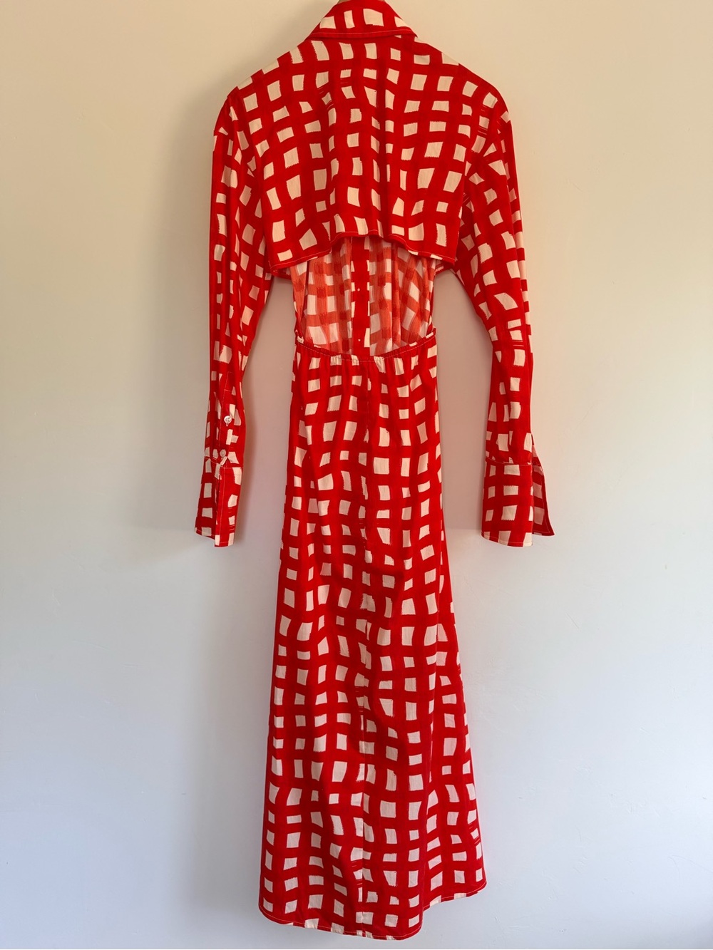 Simon Miller Open Back Grid Print Maxi Dress | XS | Preloved - Picture 3 of 6
